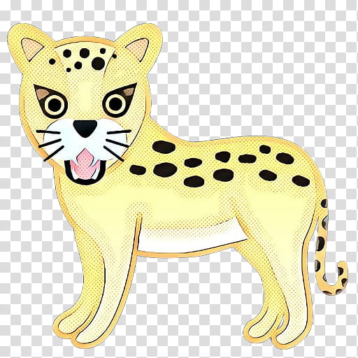 pop art retro vintage, Cheetah, Jaguar, Tiger, Lion, Snow Leopard, Leopard Cat, African Leopard transparent background PNG clipart