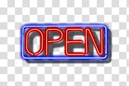 neon open sign png