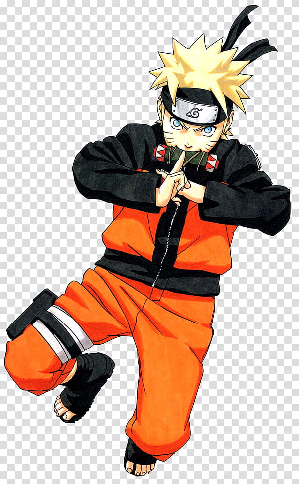 Naruto Render, Uzumaki Naruto biting scroll transparent background PNG clipart