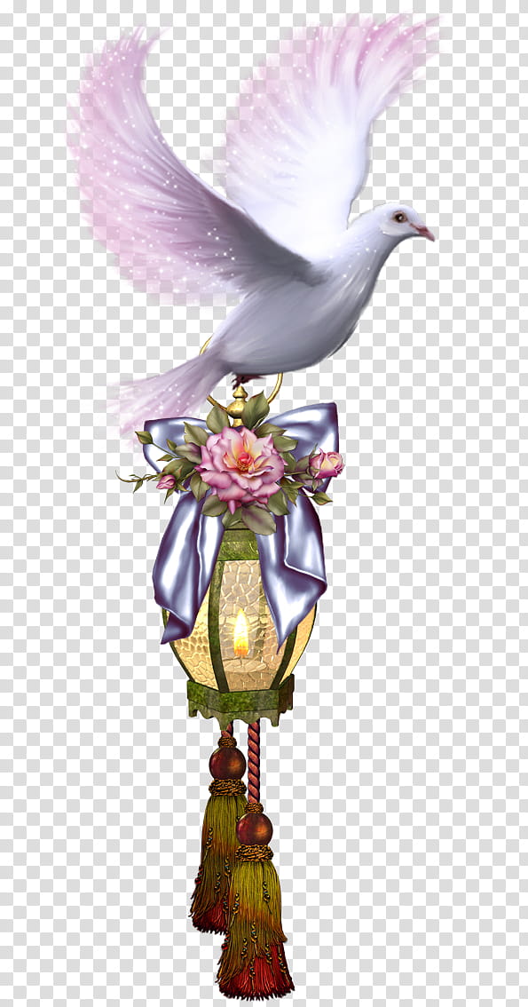 Fantasy Lantern, white bird illustration transparent background PNG clipart