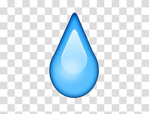 ANOTHER EMOJI blue water drop illustration transparent background