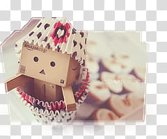 Danbo, Amazon robot box in muffin cup transparent background PNG clipart