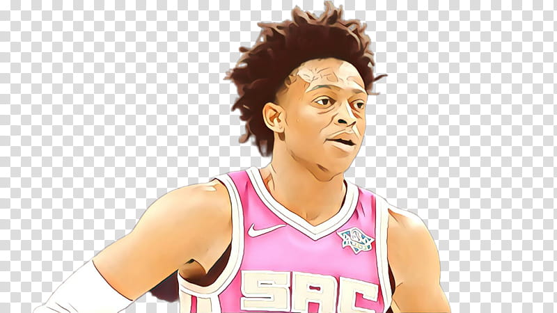 hair basketball player hairstyle pink forehead, Cartoon, Human, Muscle, Jheri Curl, Gesture, Exercise transparent background PNG clipart