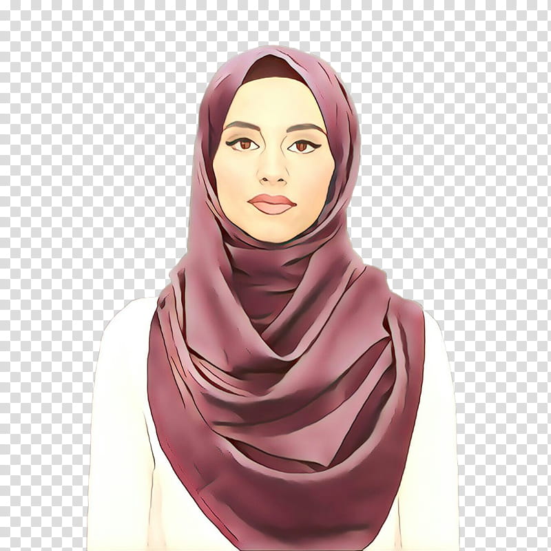 Pink, Scarf, Neck, Silk, Purple, Clothing, Violet, Maroon transparent background PNG clipart
