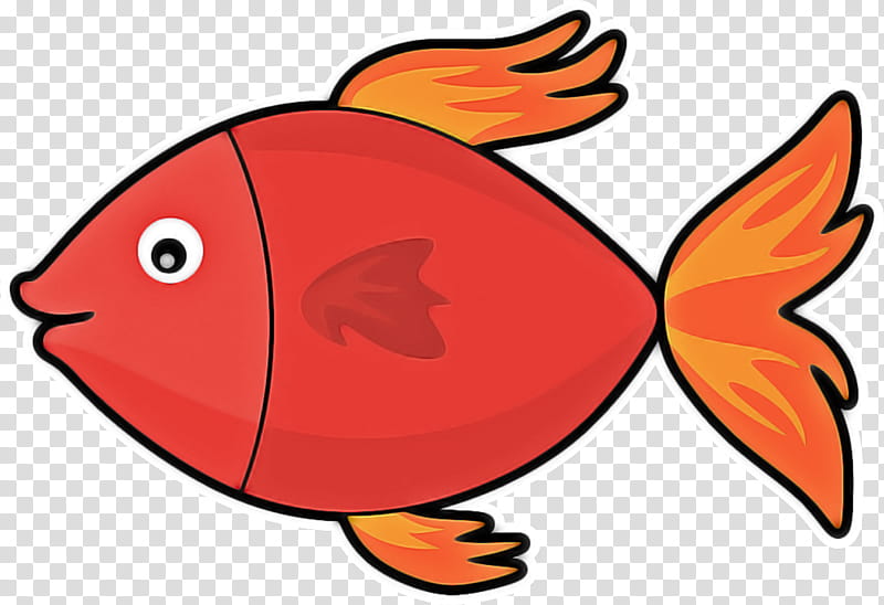 Orange, Fish, Cartoon, Butterflyfish transparent background PNG clipart