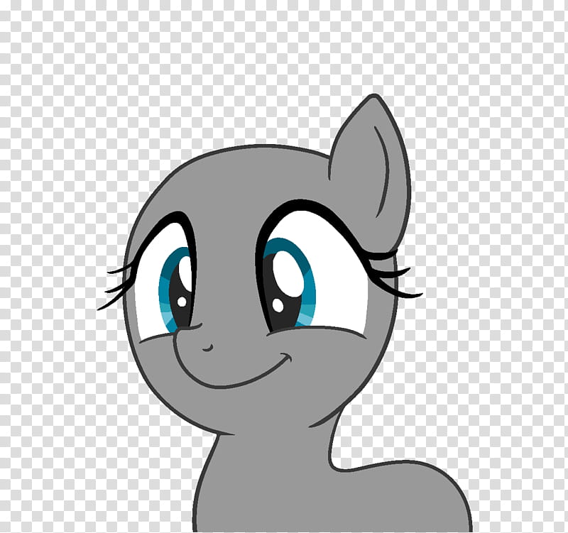 Oh I just make a super cute Face Base, grey Little Pony transparent background PNG clipart