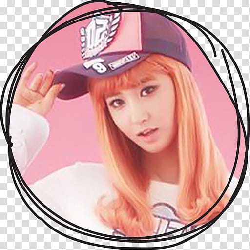 Yuri IGAB Circle Lines Folder Icon , Yuri, woman holding her purple and black fitted cap transparent background PNG clipart