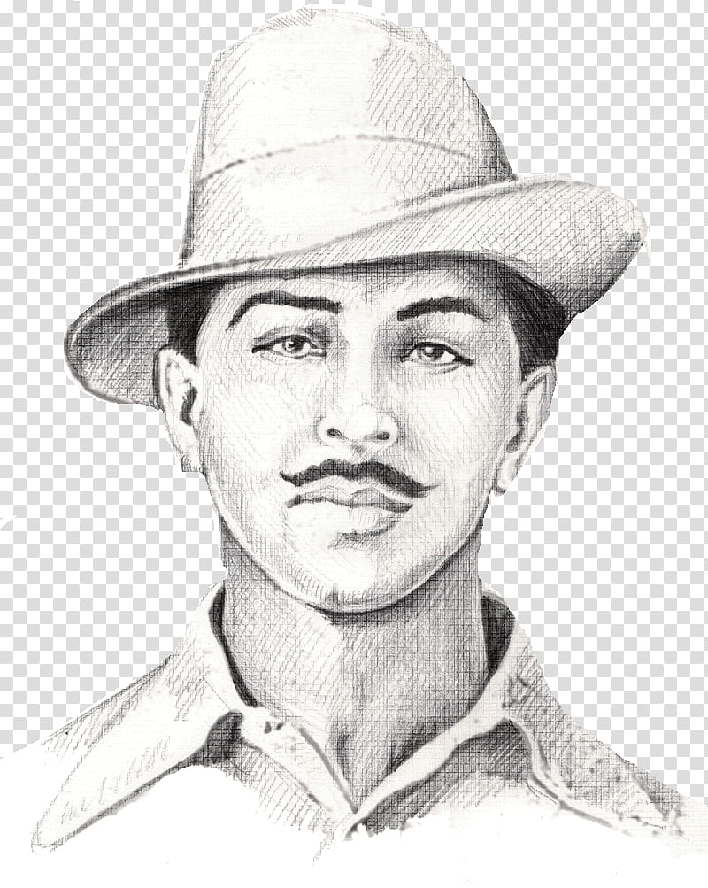 Pencil drawing of Bhagat Singh – India NCC