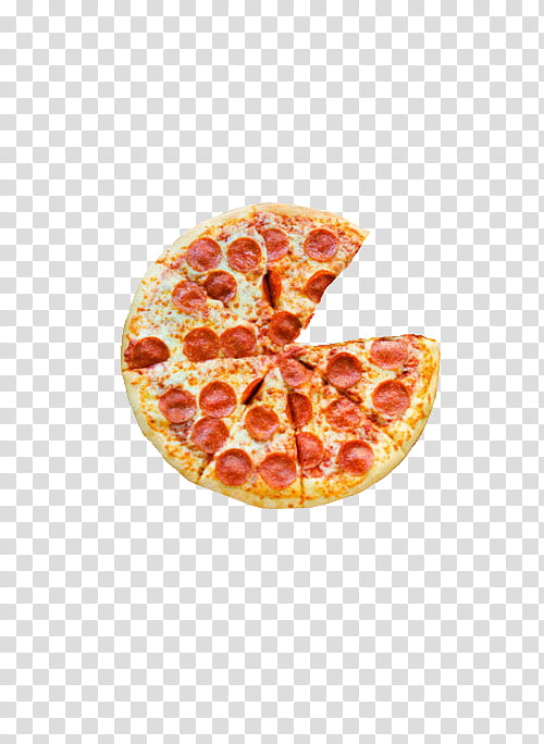 Full, pepperoni pizza transparent background PNG clipart