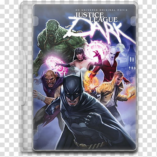 Movie Icon Mega , Justice League Dark, Justice League Dark DVD case transparent background PNG clipart