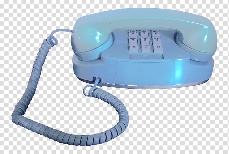 teal corded telephone transparent background PNG clipart