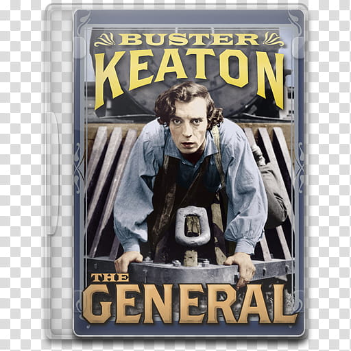 Movie Icon Mega , The General, Buster Keaton The General folder icon transparent background PNG clipart