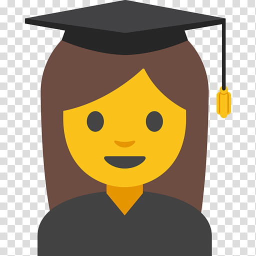Smile Emoji, Emoticon, Unicode Consortium, Google, Blob Emoji, Student, Woman, Graduation Ceremony transparent background PNG clipart