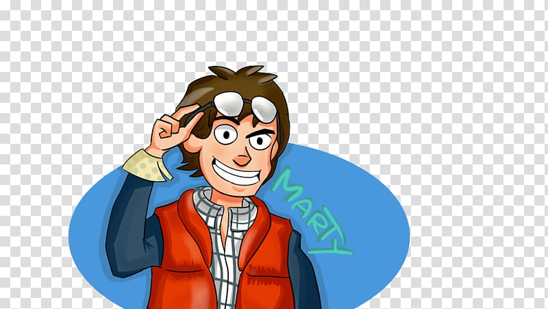 Back to the Future Marty Mcfly transparent background PNG clipart