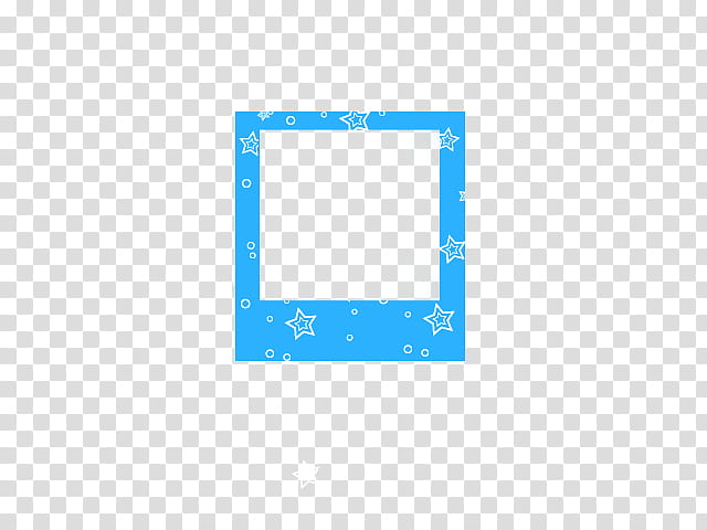 Polaroid, blue and white star print frame illustration transparent background PNG clipart