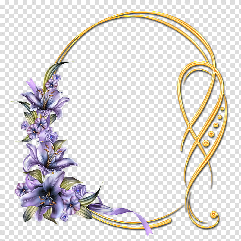 Decorative Borders, Frames, BORDERS AND FRAMES, Marco Decorativo, Painting, Decoupage, Flower, Violet transparent background PNG clipart