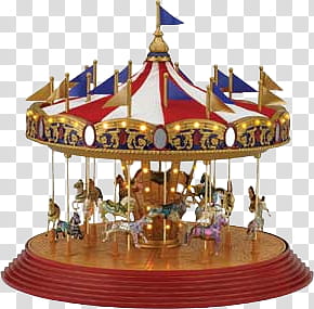 Dollhouse, merry go round scale model transparent background PNG clipart