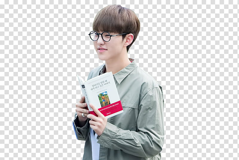 Hoshi Render , man in gray dress shirt while holding book transparent background PNG clipart