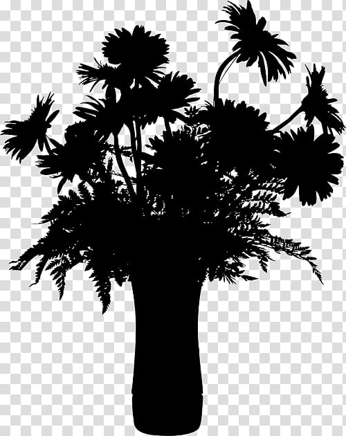 Tree Branch Silhouette, Asian Palmyra Palm, Palm Trees, Leaf, Branching, Borassus, Arecales, Woody Plant transparent background PNG clipart