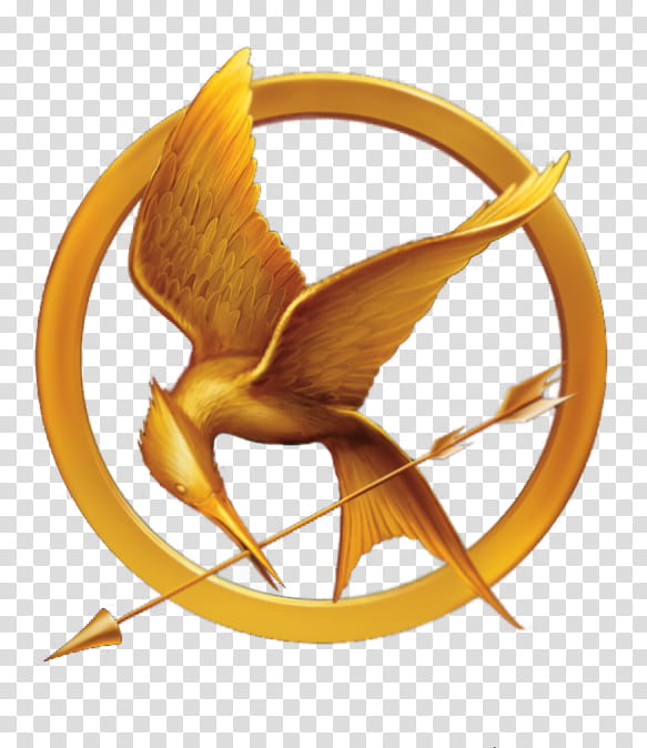 Sinsajo Mocking Jay, Hunger Games logo transparent background PNG clipart