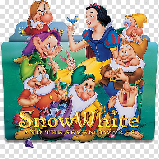 Disney Movies Folder Icon Collection Part , Snow White and the Seven Dwarfs () v transparent background PNG clipart