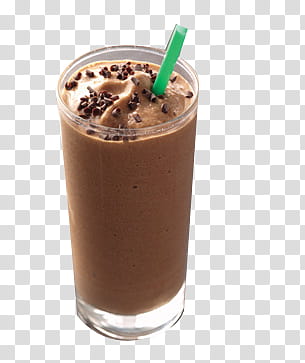 Starbucks coffee, brown smoothie in glass transparent background PNG clipart