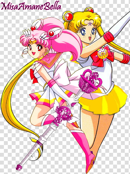 Sailor Chibi Moon And Sailor Cutiniun Moon transparent background PNG clipart