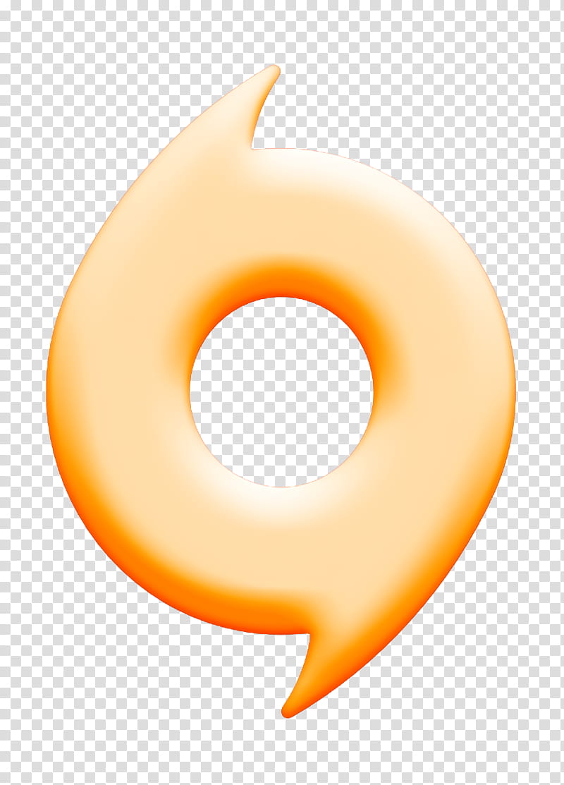 gaming icon origin icon, Orange, Symbol, Circle transparent background PNG clipart