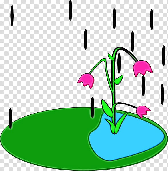 Watercolor Flower, Paint, Wet Ink, Rain, April Shower, Cartoon, Wet Season, Plant transparent background PNG clipart