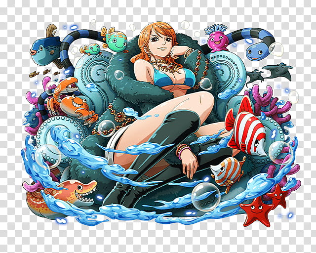 Nami, One Piece Nami illustration transparent background PNG clipart