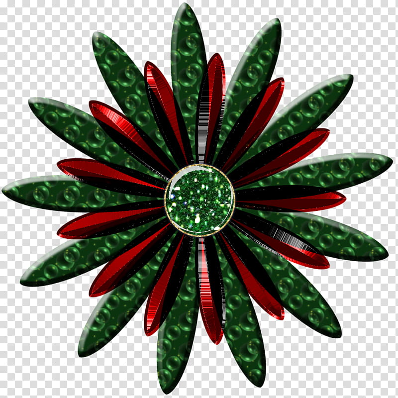 Decorative flowerses in, green and red floral illustration transparent background PNG clipart