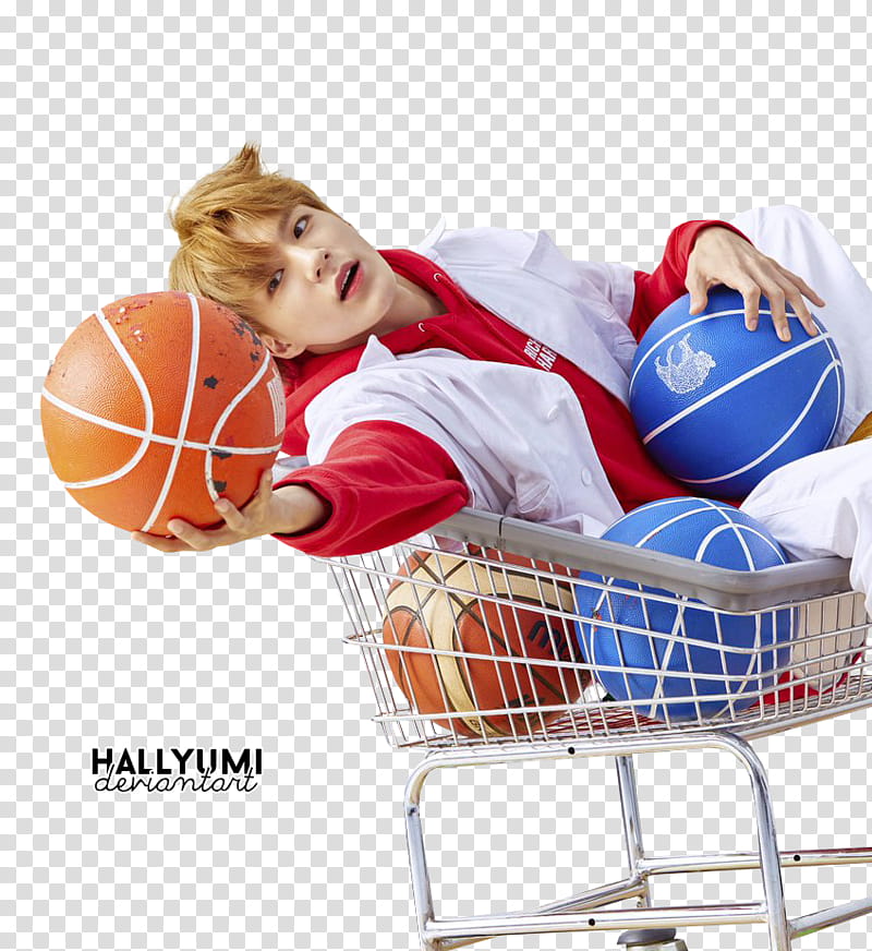 NCT DREAM WE GO UP, man holding brown basketball transparent background PNG clipart