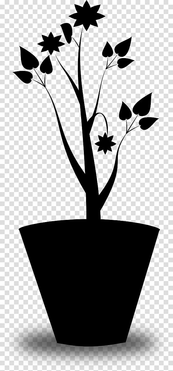 African Tree, Flowerpot, Drawing, Cartoon, African Violet Society Of America, Blackandwhite, Plant, Vase transparent background PNG clipart