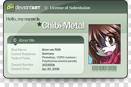 deviantID Template age, Chibi-Metal information transparent background PNG clipart