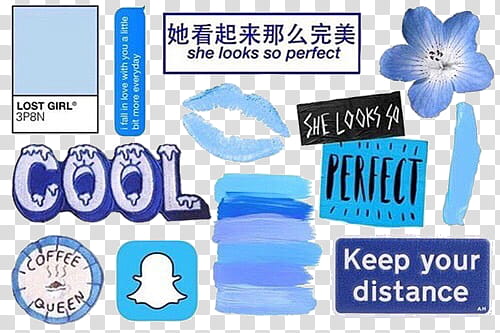 , assorted arts all in blue colors illustration transparent background PNG clipart