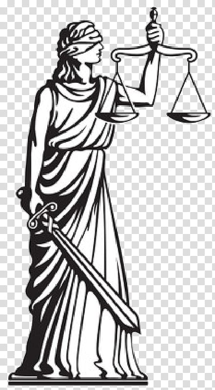 Justice Clothing, Lady Justice, Themis, Drawing, Astraea, Woman, White, Black transparent background PNG clipart