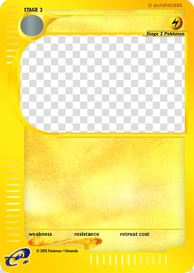 Original e Card Blank , stage  trading card transparent background PNG clipart