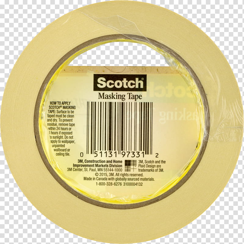Scotch Tape, Adhesive Tape, Paper, Boxsealing Tape, Tape Dispensers, Label, Polypropylene, Yellow transparent background PNG clipart