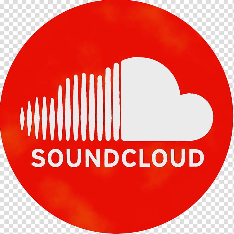 Soundcloud Logo, Watercolor, Paint, Wet Ink, Brand, Line, Redm, Circle transparent background PNG clipart