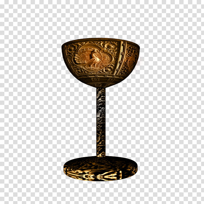 D object goblet, gold goblet transparent background PNG clipart
