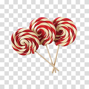  red-and-white lollipops transparent background PNG clipart