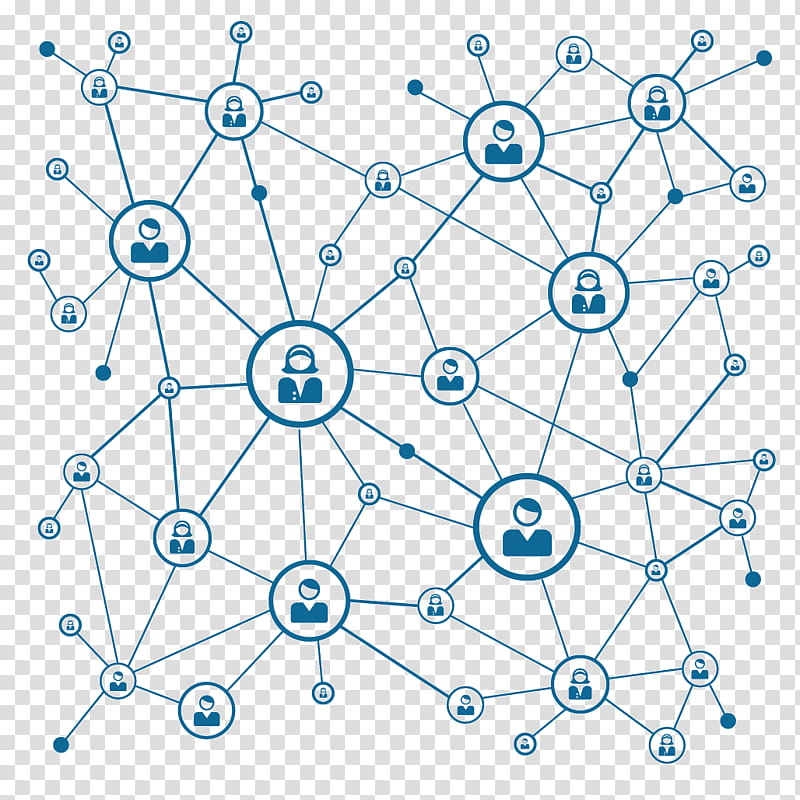 Social Service, Blockchain, Computer Network, Bitcoin Network, Node, Network Service, Social Networking Service, Blue transparent background PNG clipart