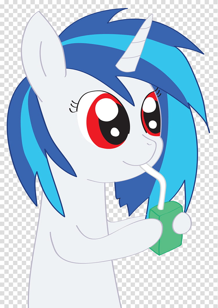 Vinyl Scratch With Juicebox, unicorn drinking drink transparent background PNG clipart