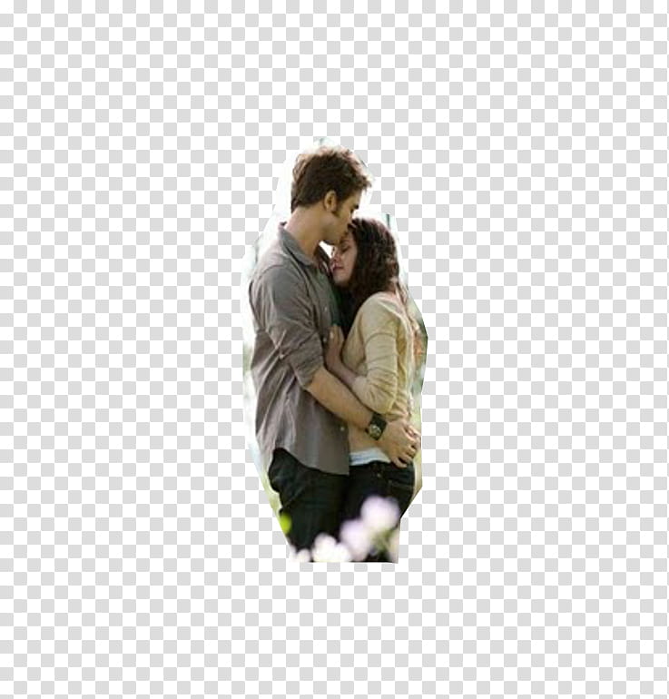 chicos twilight, Robert Pattinson hugging Kirsten Steward transparent background PNG clipart