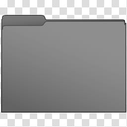 Basic Set  of  Warm Color Computer Folder Icons, -Gray, gray file folder illustration transparent background PNG clipart