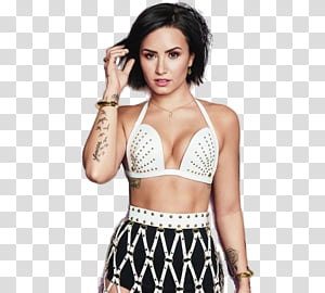 Demi Lovato, 1 transparent background PNG clipart thumbnail