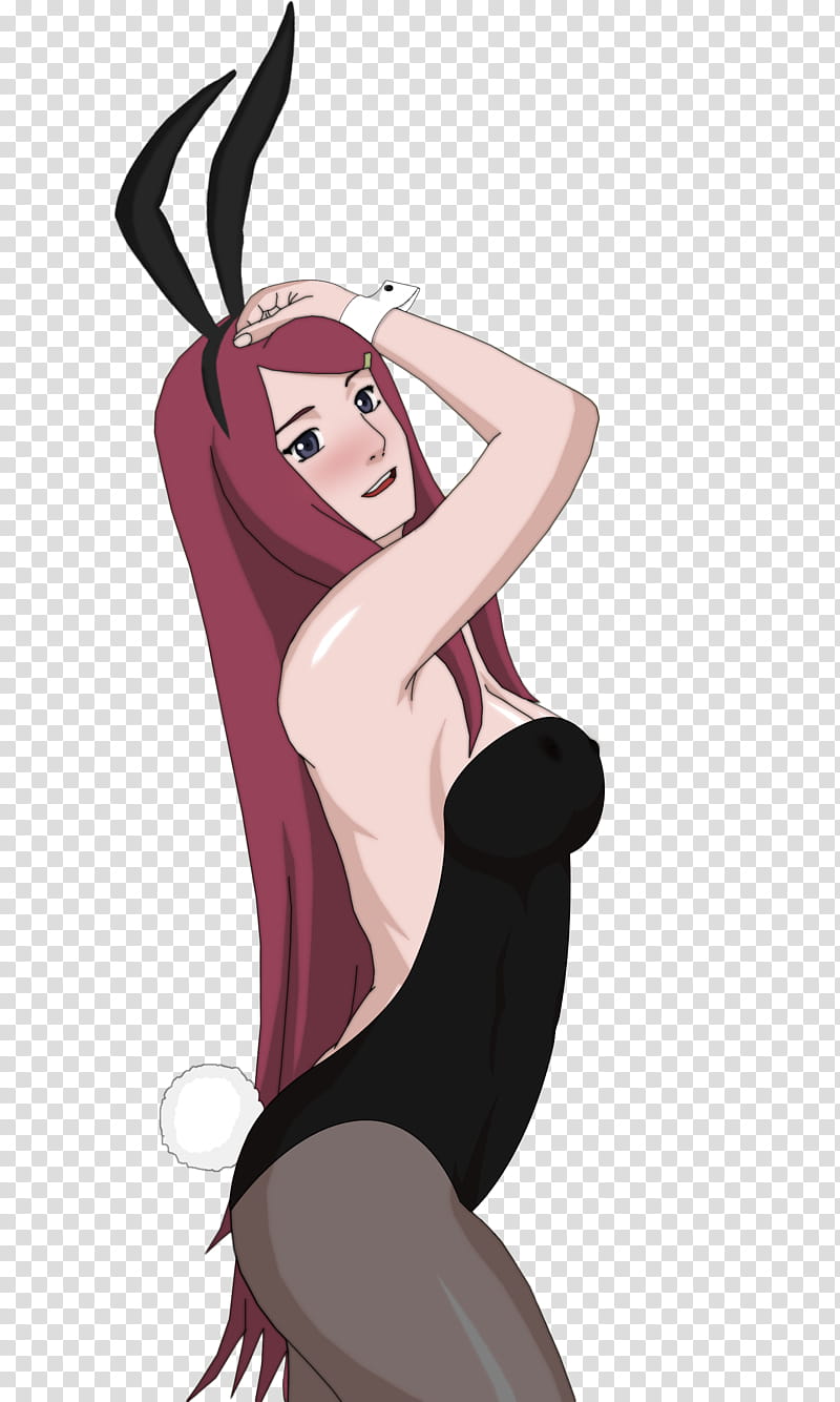 kushina Uzumaki Bunnysuit, woman anime character transparent background PNG clipart