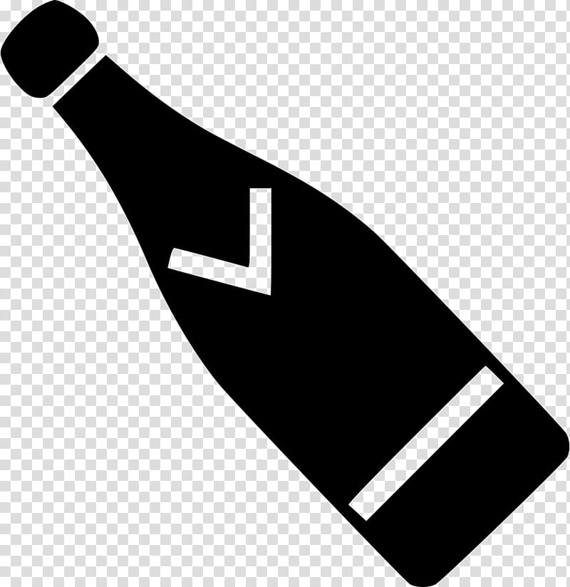 Champagne Bottle, Champagne Glass, Food, Line, Black And White
, Sports Equipment, Baseball Equipment transparent background PNG clipart