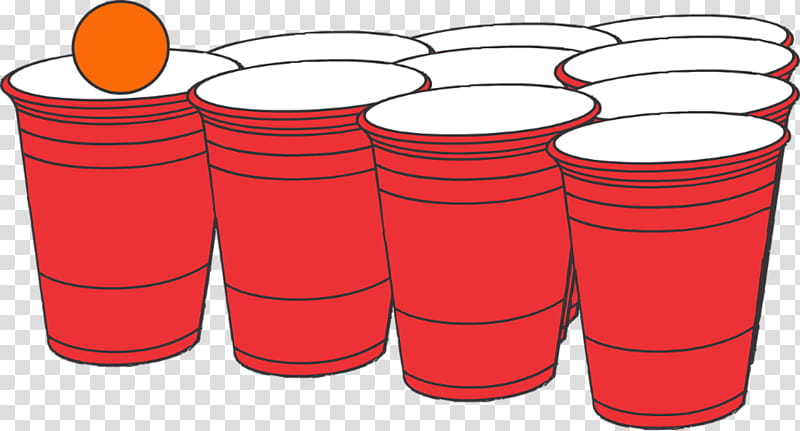 Beer, Beer Pong, Ping Pong, World Series Of Beer Pong, Drinking Game, Alcoholic Beverages, Red, Cylinder transparent background PNG clipart