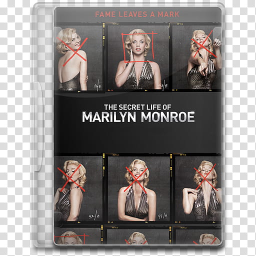 TV Show Icon Mega , The Secret Life of Marilyn Monroe, The Secret Life of Marilyn Monroe DVD case illustration transparent background PNG clipart